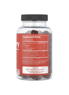 NutraChamps NutraChamps, Tart Cherry, Natural Cherry, 60 Vegan Gummies  - Image 2