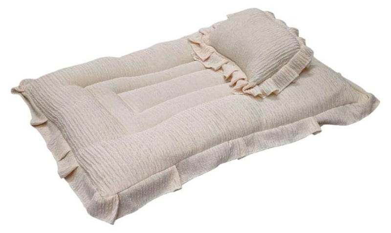 BABYCARA Baby Bed with Thick Mattress Pillow for Newborn Babies 80x55cm - Image 1