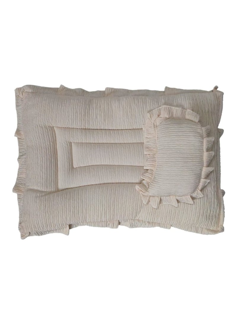 BABYCARA Baby Bed with Thick Mattress Pillow for Newborn Babies 80x55cm  - Image 4