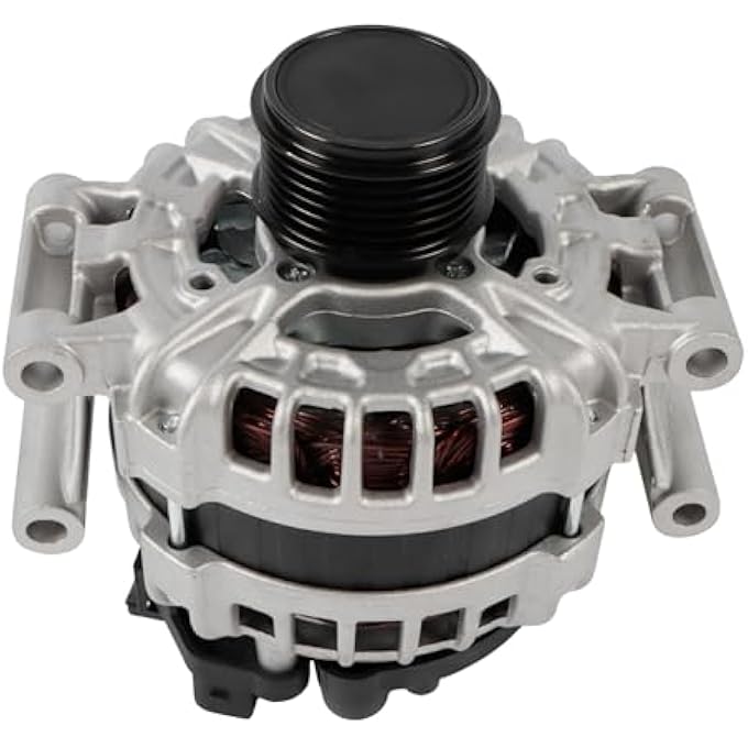 Kessocco Alternator 0124525009 06B903016Q 0124515053 Replacement for A3 A4 TT VW Beetle CC Eos GTI Jetta Passat Tiguan 12V 150A CW 6 Groove Pulley - Image 1