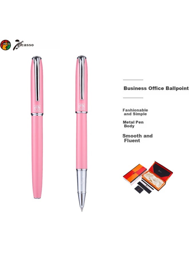 Pimio Signature Pen Business Office Gift Ballpoint Pen Adult Signature Pen Student Calligraphy Pen Men And Women Graduation Gift 0.5mm 916 Light Pink - Image 1