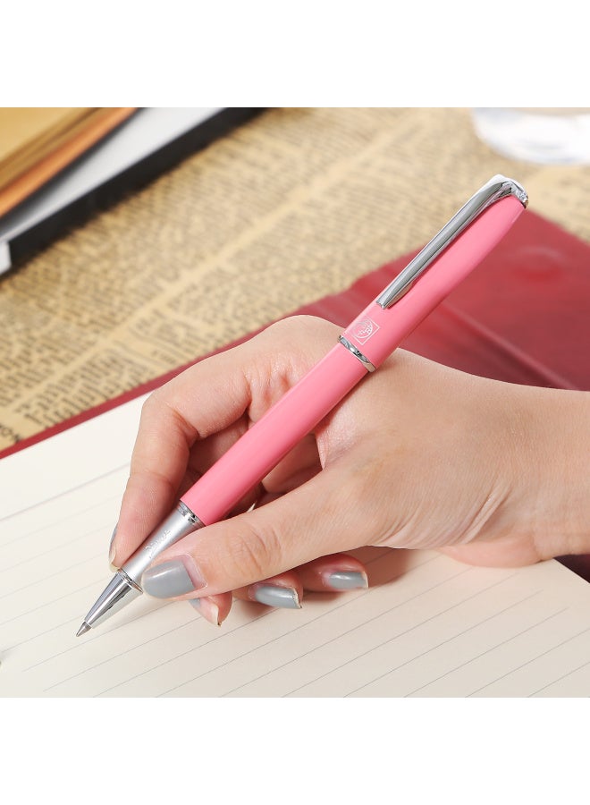 Pimio Signature Pen Business Office Gift Ballpoint Pen Adult Signature Pen Student Calligraphy Pen Men And Women Graduation Gift 0.5mm 916 Light Pink - Image 4