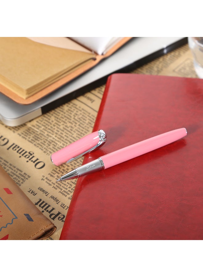 Pimio Signature Pen Business Office Gift Ballpoint Pen Adult Signature Pen Student Calligraphy Pen Men And Women Graduation Gift 0.5mm 916 Light Pink - Image 2