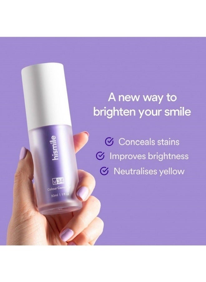HiSmile 2 pieces Hismile v34 Colour Corrector, Purple Teeth Whitening, Tooth Stain Removal, Teeth Whitening Booster, Purple Toothpaste, Colour Correcting, Hismile V34, Hismile Colour Corrector, Tooth Colour C - Image 4