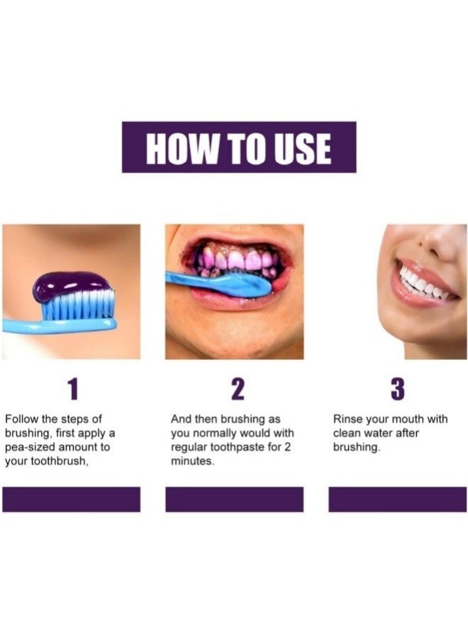 HiSmile 2 pieces Hismile v34 Colour Corrector, Purple Teeth Whitening, Tooth Stain Removal, Teeth Whitening Booster, Purple Toothpaste, Colour Correcting, Hismile V34, Hismile Colour Corrector, Tooth Colour C - Image 5