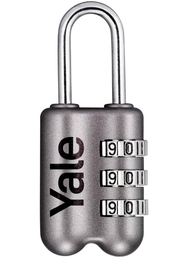 Yale Yale Yp2/23/128/1G Travel Padlock Grey, Suitable For Travel Bags  - Image 1