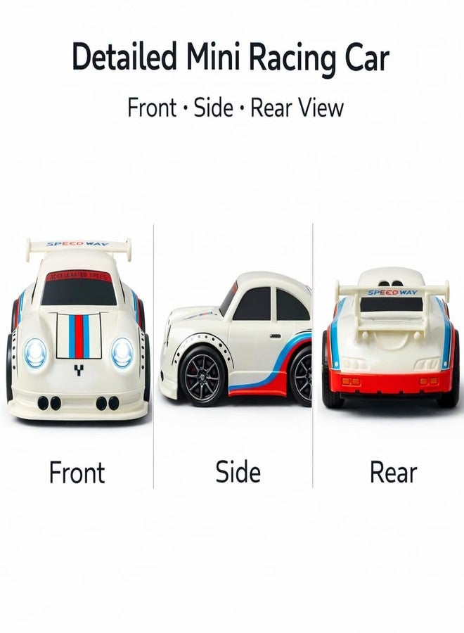 Babelly Remote Control Racing Car for Kids | Mini RC Drift with LED Lights | 3 Mode Smart RC – Remote Control, Follow & Escape Mode (3+ Years) (White Escape Car) - Image 3