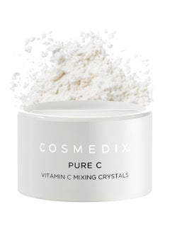 CosMedix COSMEDIX Pure C Vitamin C Mixing Crystals, Vitamin C Powder for Face - Brightening Facial Skin Care Products for Wrinkles & Fine Lines - Ultra Fine Mixing Face Powder for Moisturizers & Serums 
