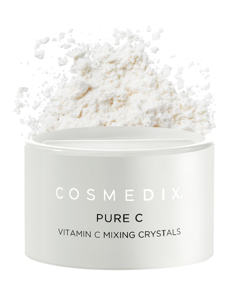 COSMEDIX Pure C Vitamin C Mixing Crystals, Vitamin C Powder for Face - Brightening Facial Skin Care Products for Wrinkles & Fine Lines - Ultra Fine Mixing Face Powder for Moisturizers & Serums