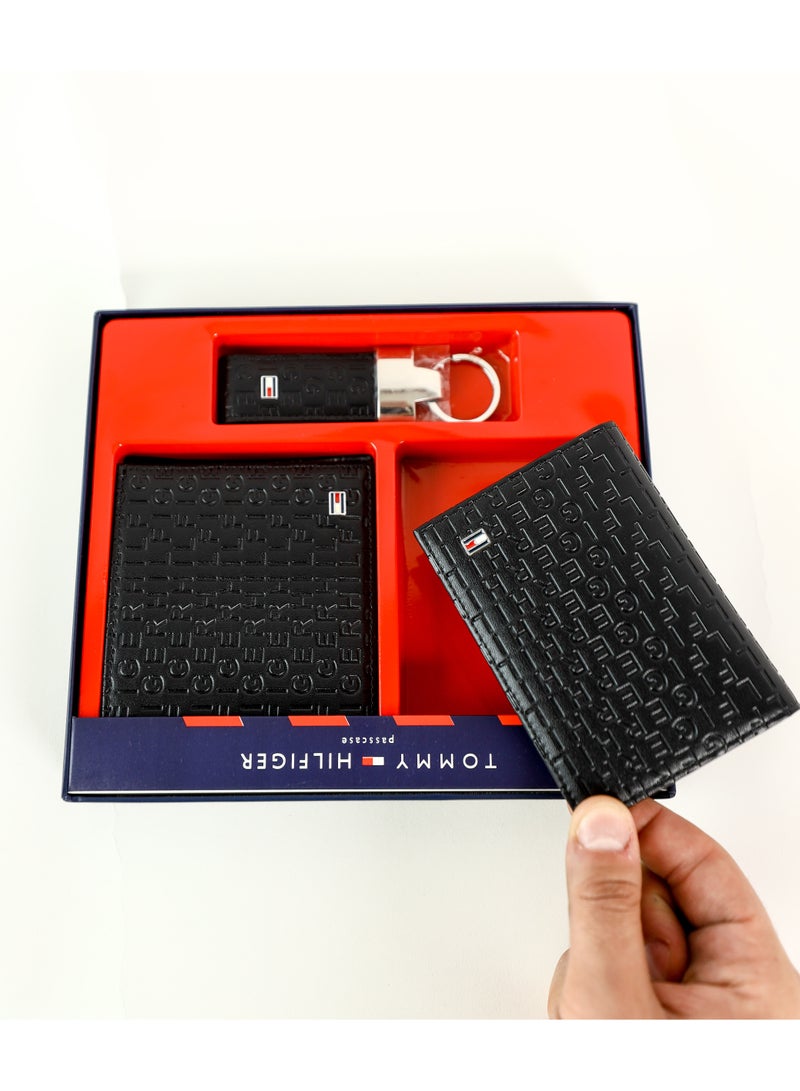 Tommy Hilfiger Plus Tommy Hilfiger Wallet-Keychain-Card Holder Set - Image 3