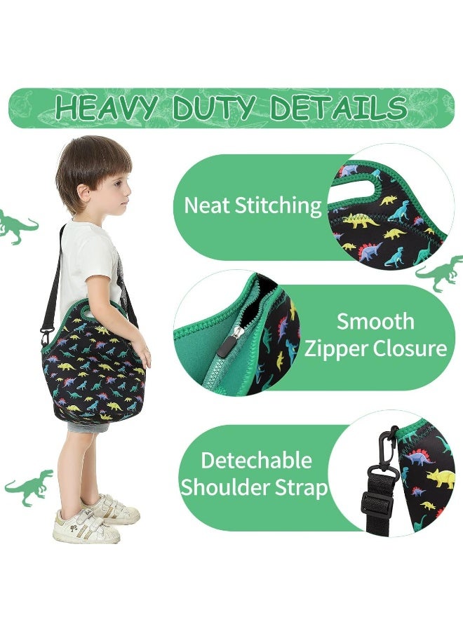 VASCHY Neoprene Insulated Lunch Bag Tote with Detachable Adjustable Shoulder Strap for Kids, Women - Image 5