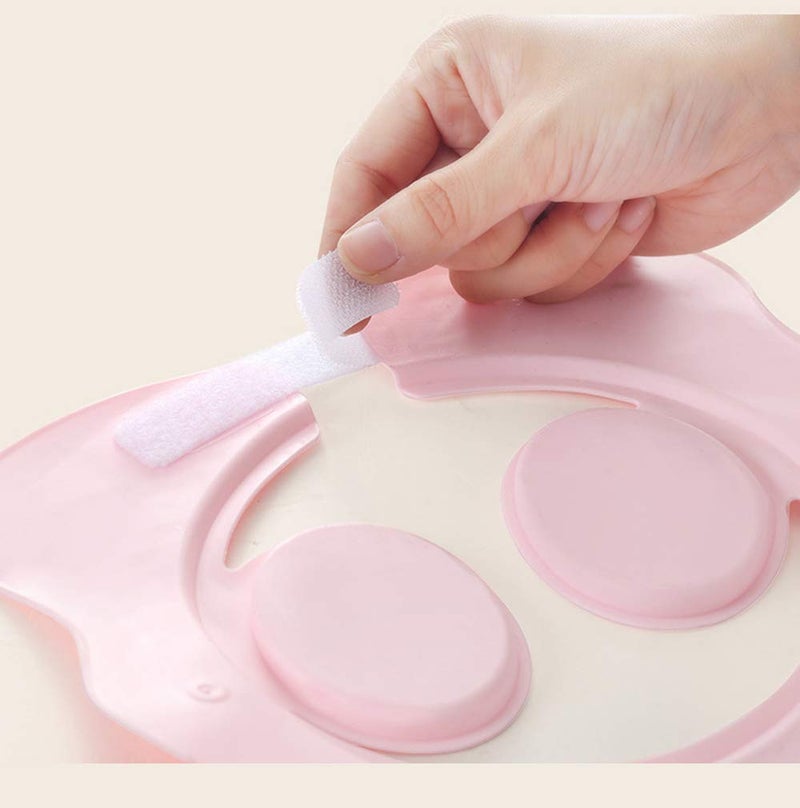 AMTOOCH Bath Cap wash Shower Shampoo Visor hat Prevent Water Entering The Eyes and Ears Adjustable Bathing tub Head Hair Rinser Shield Protection Kids Children Toddler Beach Baby Safety(pink) - Image 5