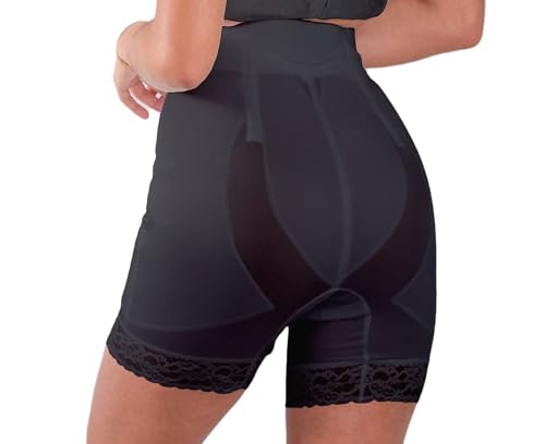 Rago 6206 - High Waist Long Leg Shaper | Made in USA | No Top Roll Waistband | Quality Material | Medium Control | Black 6XL/42 - Image 2