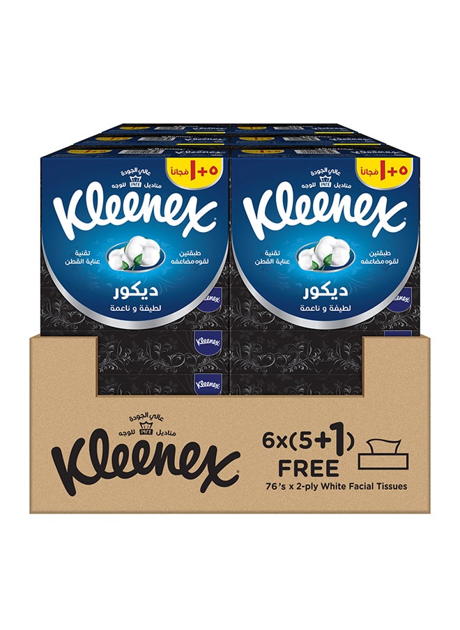 Kleenex 2 Ply Decor Facial Tissue Boxes 76 Sheets Pack of 36  - Image 1