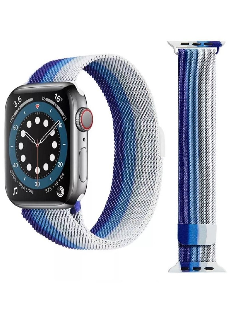 CATANES - Apple Watch 41mm 40mm 38mm Milanese Mesh Stainless Steel Magnetic Closure Band Compatible with iWatch Series 7/SE/6/5/4/3/2/7 - Image 1
