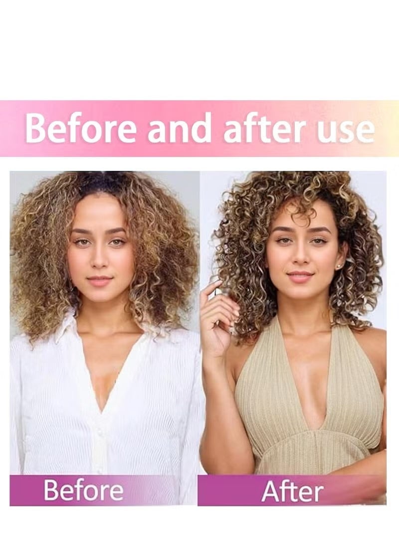 فرشاة ارتداد، فرشاة ارتداد، فرشاة مميزة، فرشاة مميزة، فرشاة شعر فرشاة تصفيف، شكل وتحديد تجعدات للفتيات (اللون: أرجواني) - Image 3