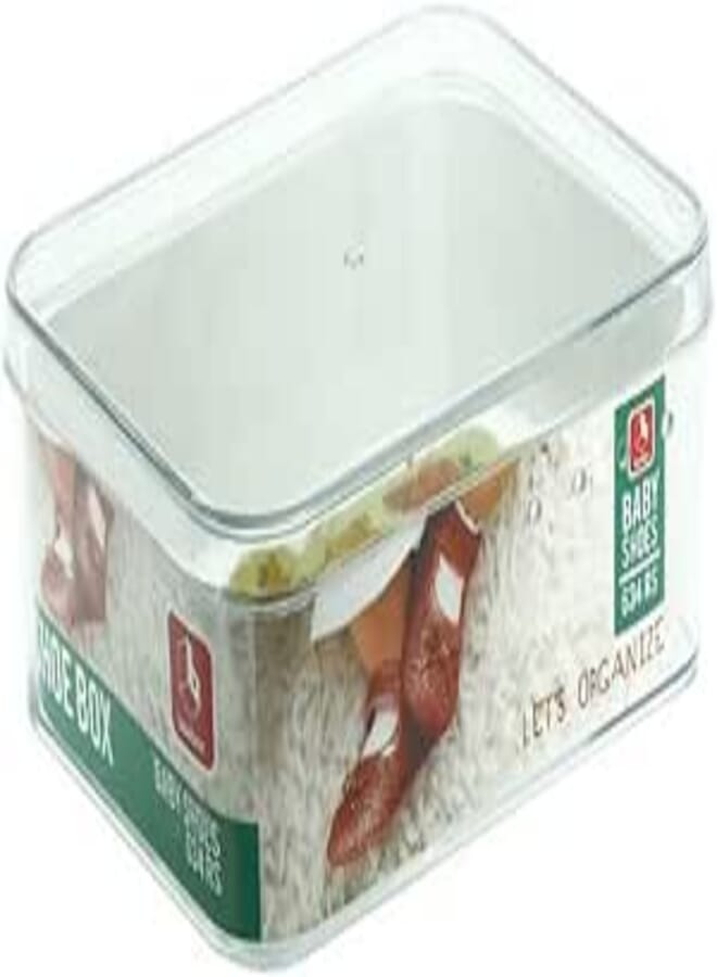 Pioneer 634Rs Let'S Organize Shoe Box For Kids Size Till 26 Durable Materials For Long Term Use - Clear