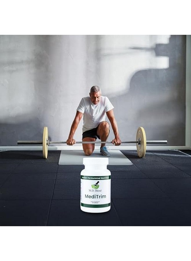 M.D. Blend M.D. MediTrim - Expert Formulated Supplement Energy, Satiety, & Physique Goals - Smooth System Balance - Green Coffee Bean, Green Tea, Apple Cider Vinegar, Hibiscus - 90 Capsules - Image 3