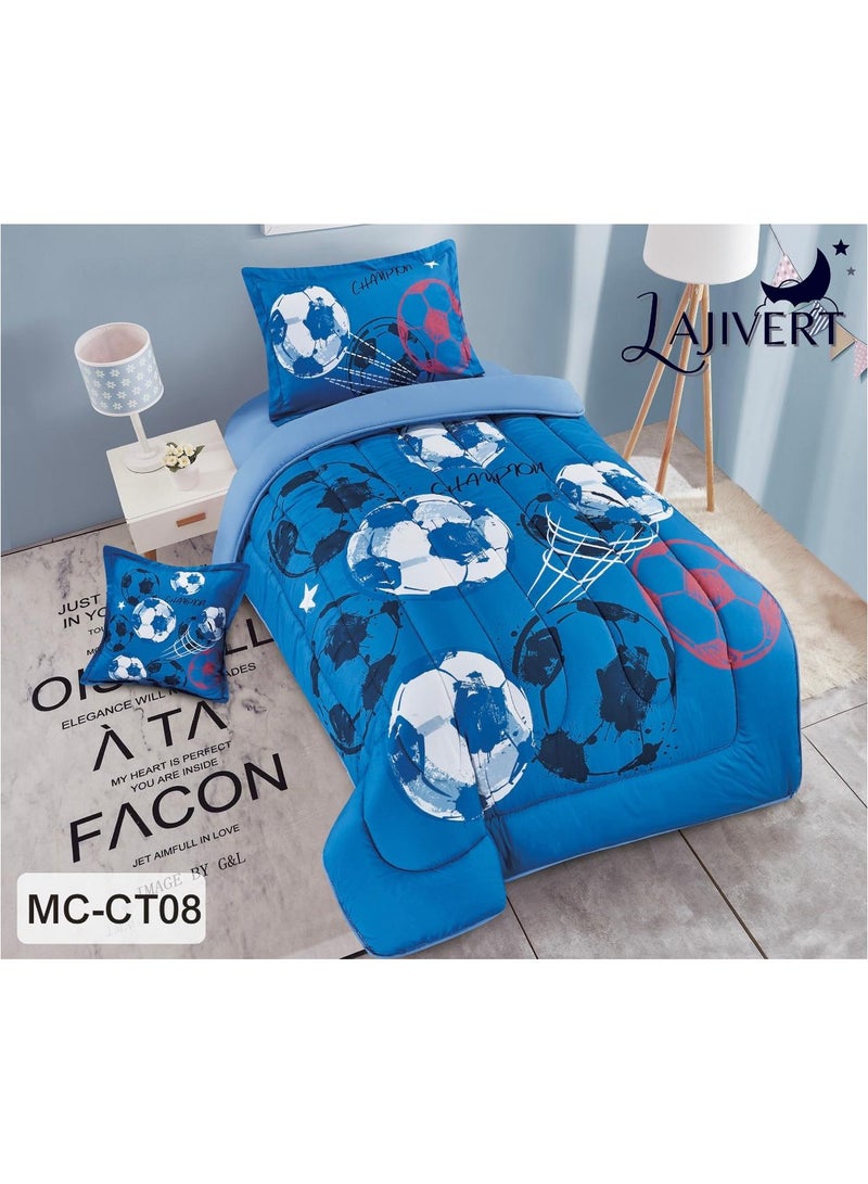 LAJIVERT Comforter set for children's summer bed, heavy filling, excellent soft texture, consisting of 4 pieces
