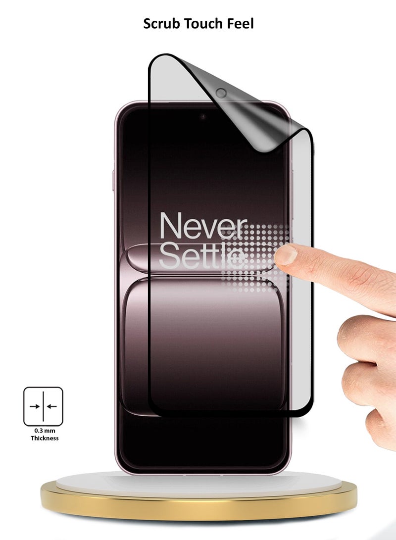 Wtech OnePlus 13s 5G 2025 Premium Nano Ceramic Full Glue Full Cover Matte Flexible Screen Protector (MSCNMN) - Clear/Black - Image 3