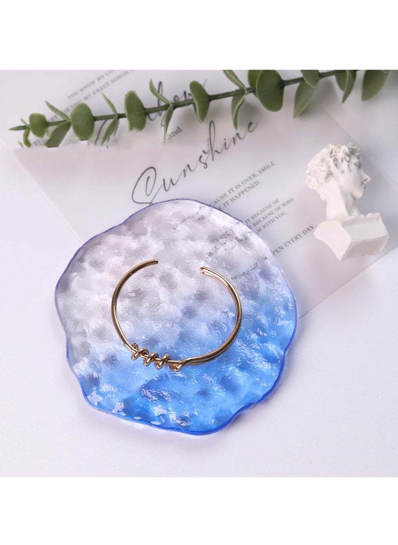 SYOSI - Crystal Jewelry Dish Trays for Rings, Earrings, Necklaces, Elegant Gift for Women, Set of 3 - Image 1