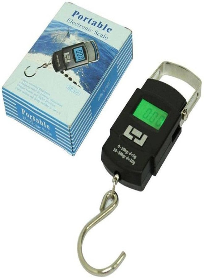 ميزان أمتعة، ميزان رقمي، ميزان حقائب، ميزان إلكتروني محمول بشاشة LED رقمية، 50 كجم (أسود) Vcx-295 - Image 5