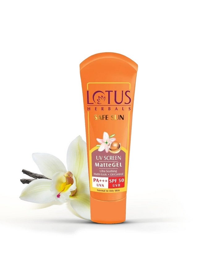 LOTUS HERBALS Safe Sun Invisible Matte Gel Sunscreen Spf 50 Pa+++ , For Men & Women, Non-Greasy, Suitable For Oily Skin, 50G  - Image 1