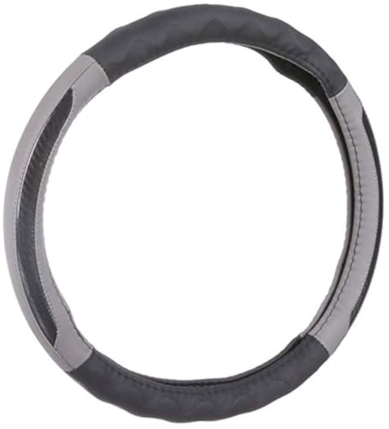 Car Steering Wheel Cover ha swc49 - Grey and Black