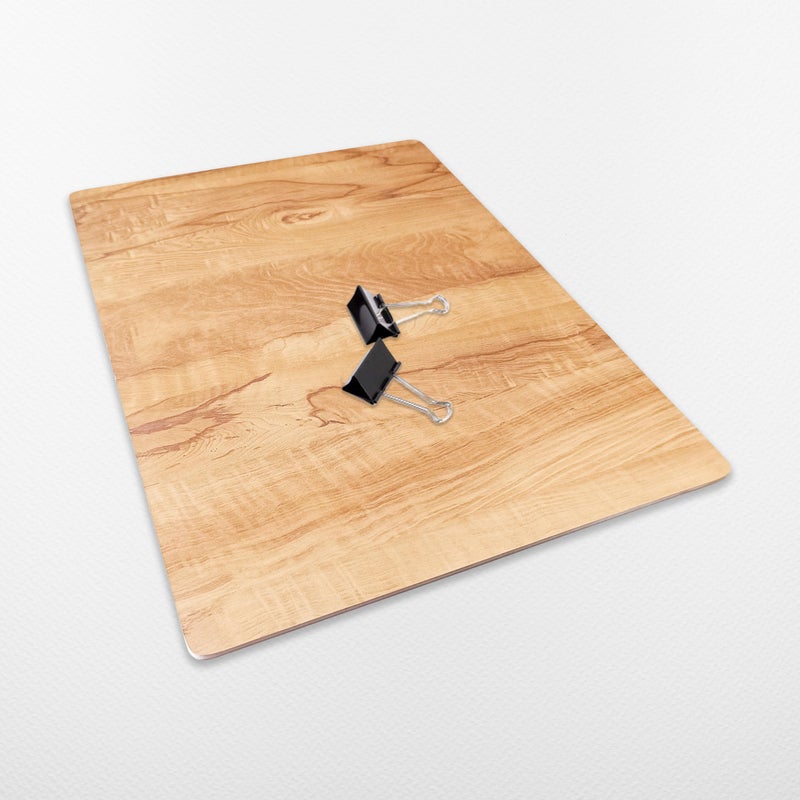 Eduway Multipurpose Wooden Drawing Board & Lap Board | Include 2 Clips for Holding Paper | Study Pad, Writing Pad for Keyboard & Laptop | Smooth Surface Plank for Students, Artists | Brown - 16x24 - Image 5