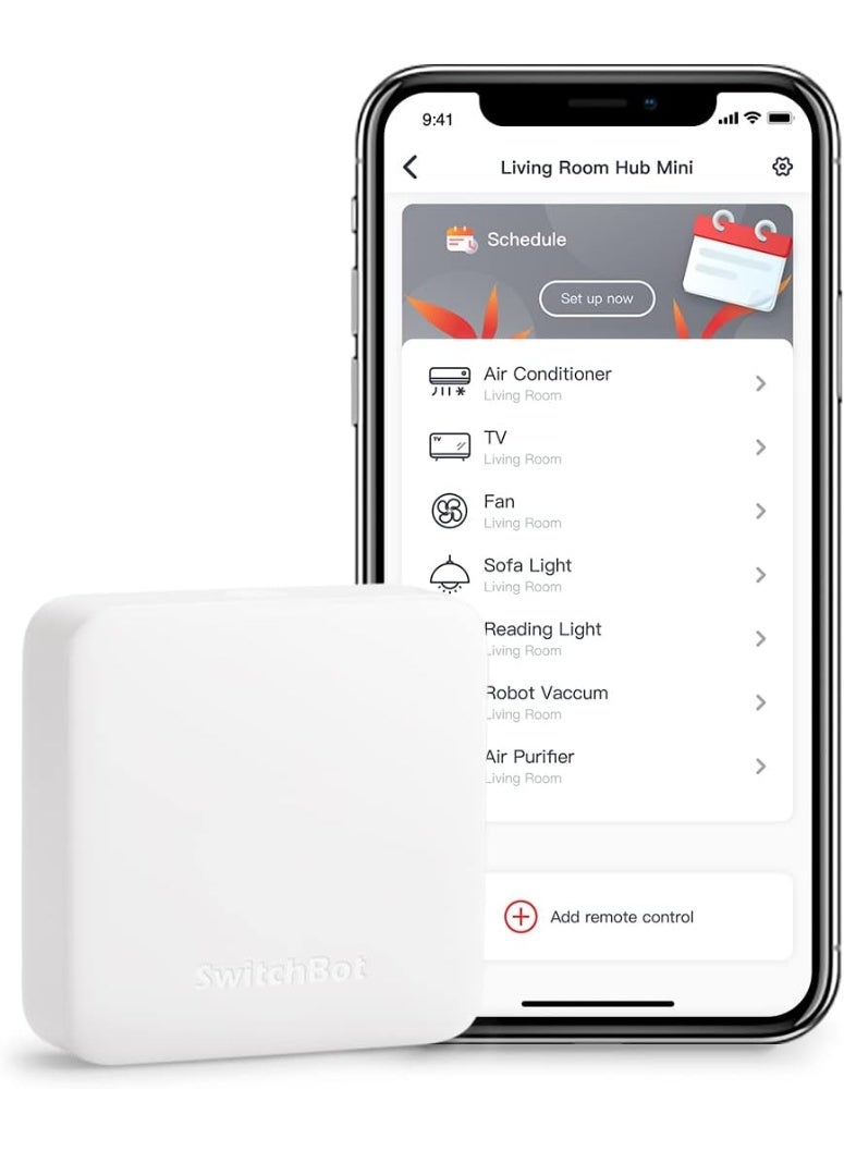 SwitchBot Universal Smart Remote Hub WiFi IR Controller for TV AC Fan Light Projector Compatible with Android & iOS - White - Image 2