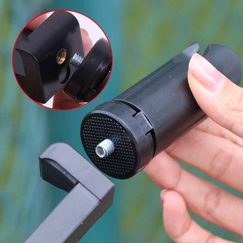Folding Mini Tripod with 1/4" Screw Fits for Gimbal Handle Grip Stabilizer Camera Smartphone LED Camcorder Desktop Phone Stand - Image 4