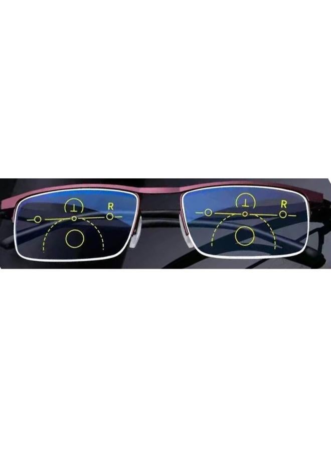 نيبمينينت Internal Progressive Multi-focus Reading Glasses Intelligent Zoom Anti-blue Light Far And Near Dual-purpose 