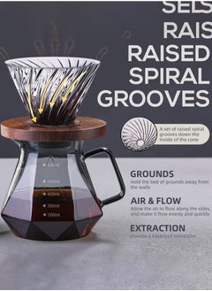 ELFSA Coffee Filter Set Coffee Filters And Coffee Pots 600ml  - Image 2