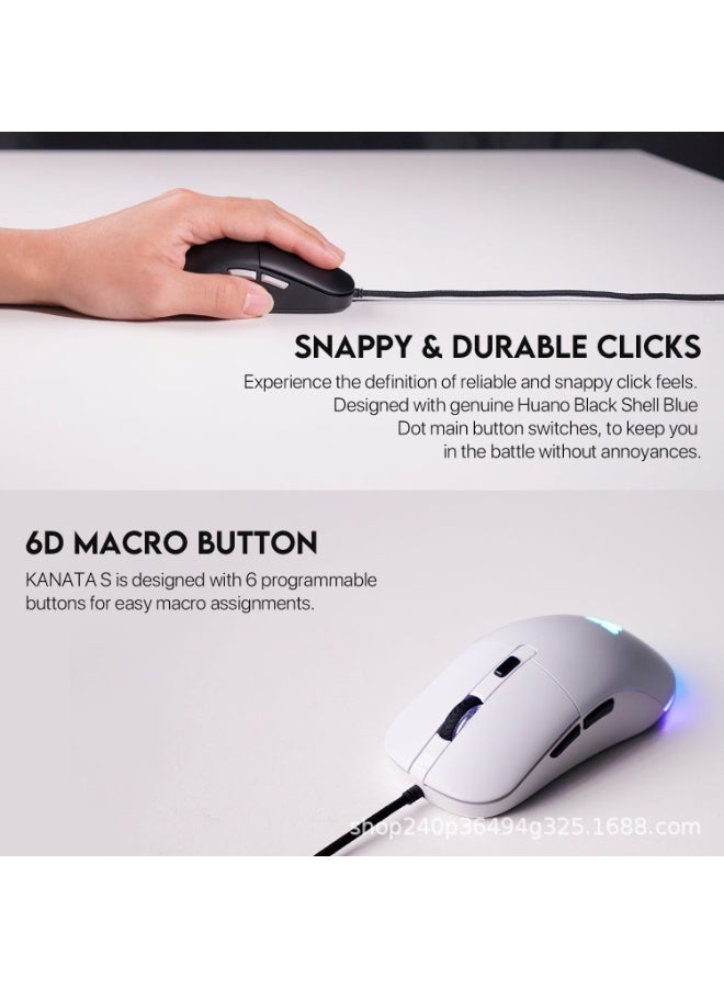 EBMINI New Frontier Esports Gaming Mechanical Silent Wired Mouse - Image 2