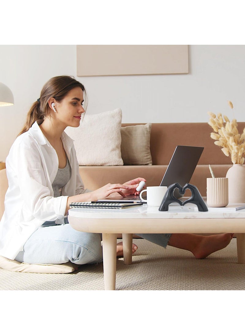 الأزرق جي دبليو ديكور المنزل الحديث التأكيد على لفتة ديكور الحب الاصبع التماثيل الحديثة ديكور المنزل الجرف الفن الحديث النحت غرفة المعيشة غرفة نوم طاولة القهوة - Image 5