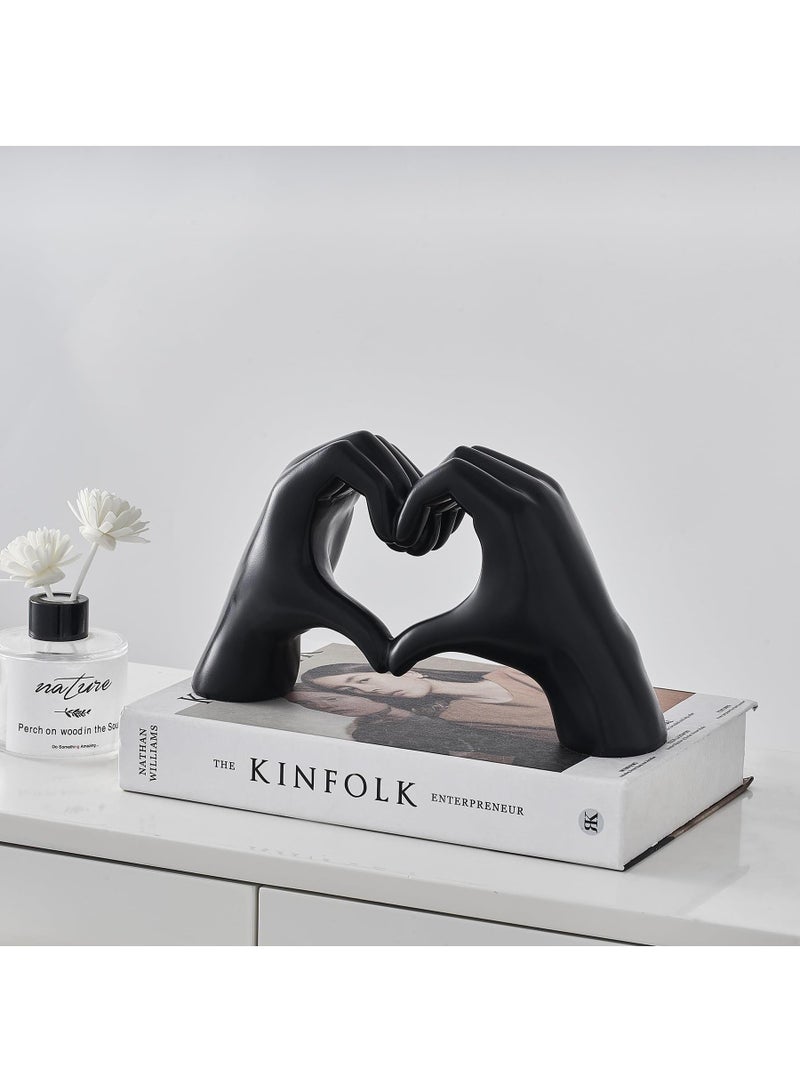 الأزرق جي دبليو ديكور المنزل الحديث التأكيد على لفتة ديكور الحب الاصبع التماثيل الحديثة ديكور المنزل الجرف الفن الحديث النحت غرفة المعيشة غرفة نوم طاولة القهوة - Image 3