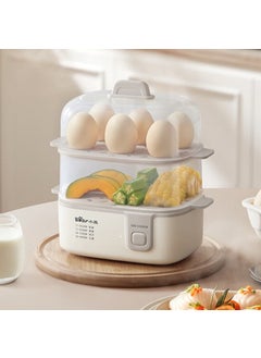 Bear ZDQ-D12R3 Egg Cooker Dual Layer Steamer Creamy-white