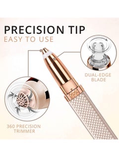 KASTWAVE 2 in 1 Eyebrow Razor and Hair Remover, Rechargeable Painless Razors for Face Peach Fuzz, Eyebrow  - Image 3
