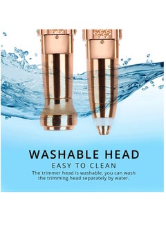 KASTWAVE 2 in 1 Eyebrow Razor and Hair Remover, Rechargeable Painless Razors for Face Peach Fuzz, Eyebrow  - Image 5