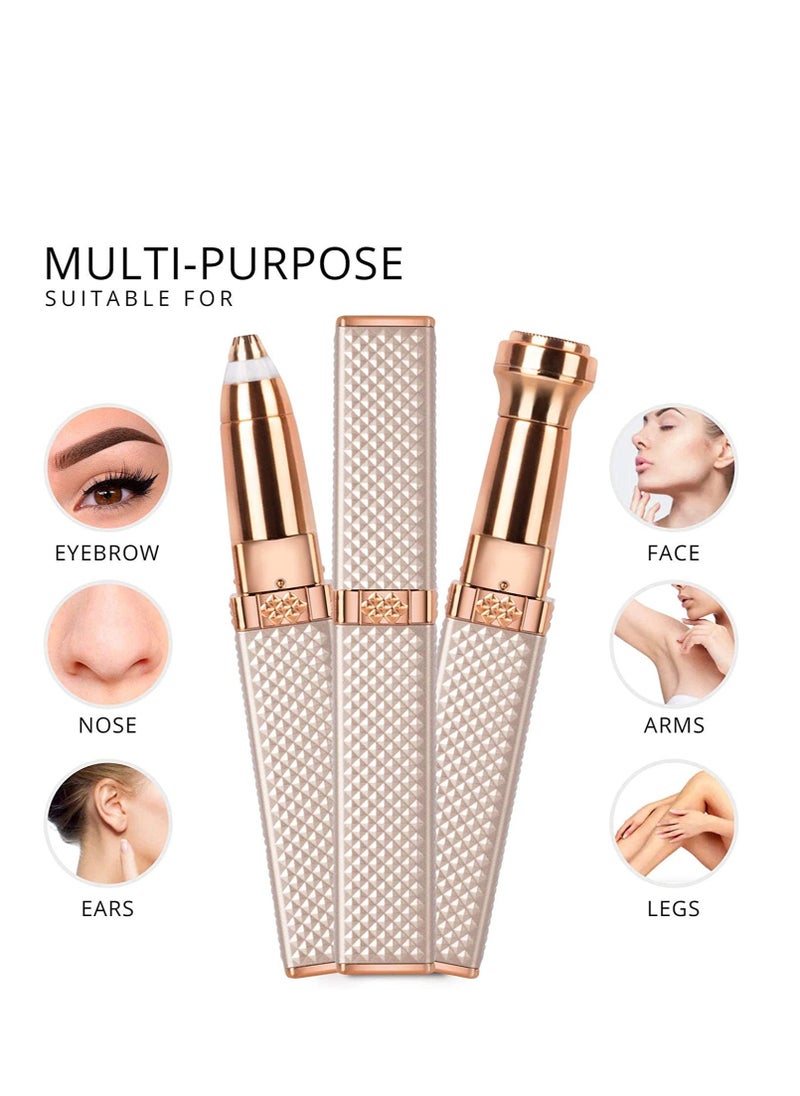 KASTWAVE - 2 in 1 Eyebrow Razor and Hair Remover, Rechargeable Painless Razors for Face Peach Fuzz, Eyebrow - Image 1