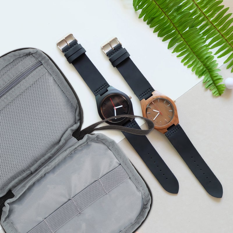 Portable Watch Pouch Watch Storage Bag Portable Charge Cable Pouch Watch Accessory - Image 5