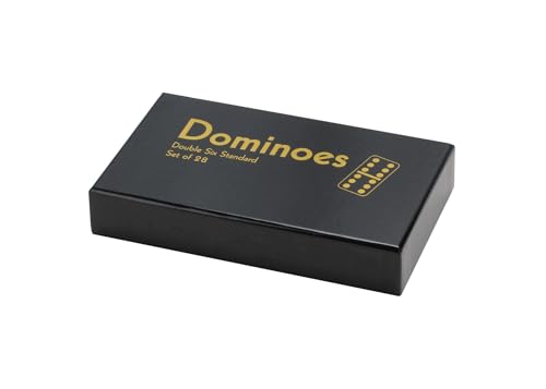 CHH Double Six Professional Dominoes - White with Black Dots, Case Color May Very - Image 1