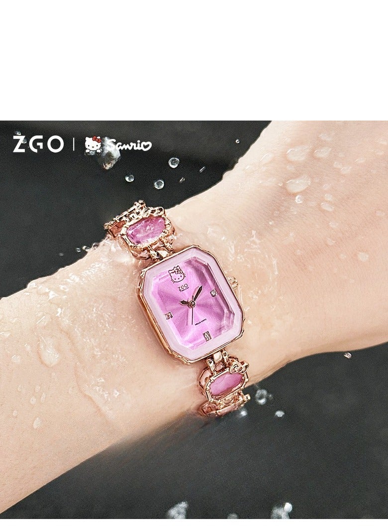 ZGO هدية بداية المدرسة للبنات ساعة كرتونية لطيفة للأطفال مقاومة للماء - Image 2