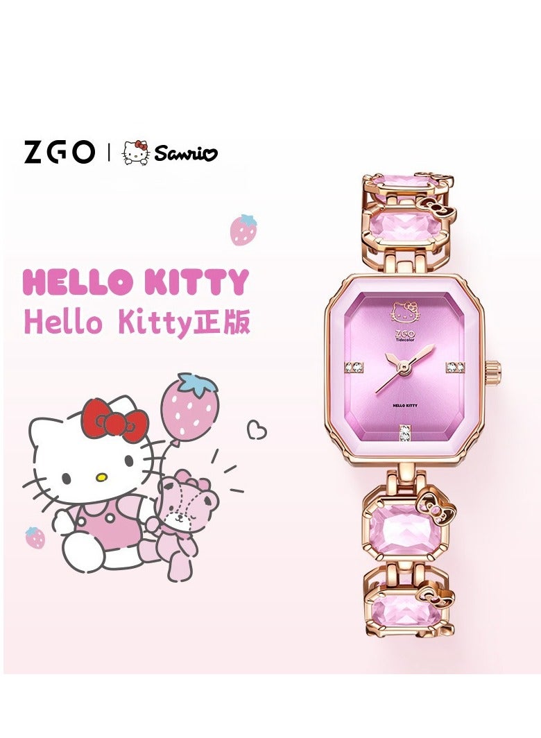 ZGO هدية بداية المدرسة للبنات ساعة كرتونية لطيفة للأطفال مقاومة للماء - Image 4