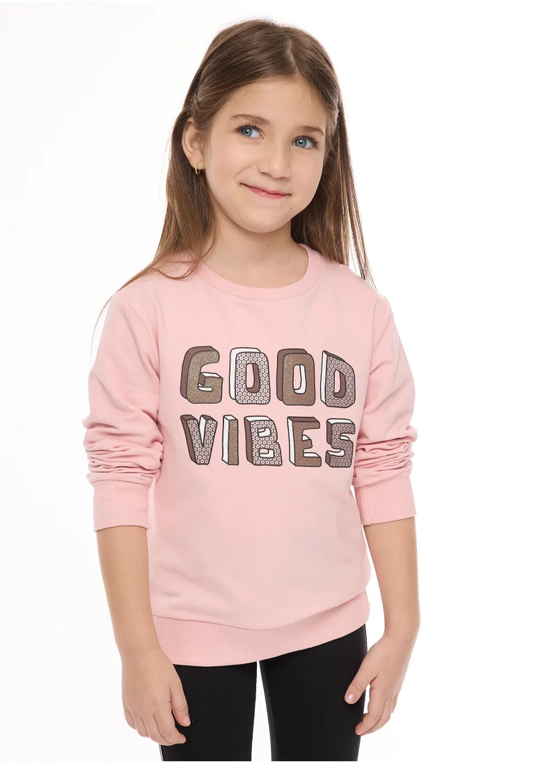 victor and jane Glitter Printed Top With Matching Leggings