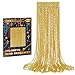 Huskein 12 PCS Mardi Gras Beads 33 Gold Beads Necklaces Mardi Gras Beaded Accessories Parade Throws Accessory Set Gold Beads for Wedding Carnival St Patricks Party Favors Supplies - Image 2