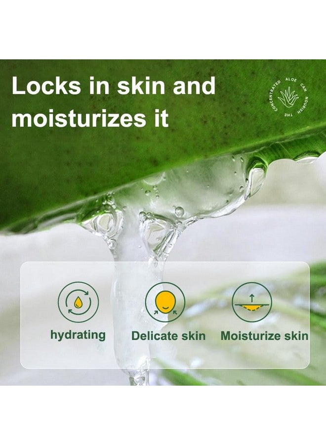 Grospe Organic Aloe Vera Gel Made Refreshing Travel Size Aloe Vera Gel For Face & Body Cooling Soothing Instant Relief For Skin & Sunburn Hydrating Aloe Gel - Image 3