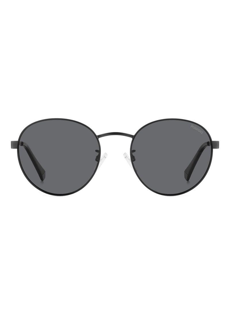 Polaroid - Unisex Polarized Stainless Steel Sunglasses Pld 2144/G/S/X Grey 49 - Lens Size: 48.5 Mm - Mtt Black - Image 1