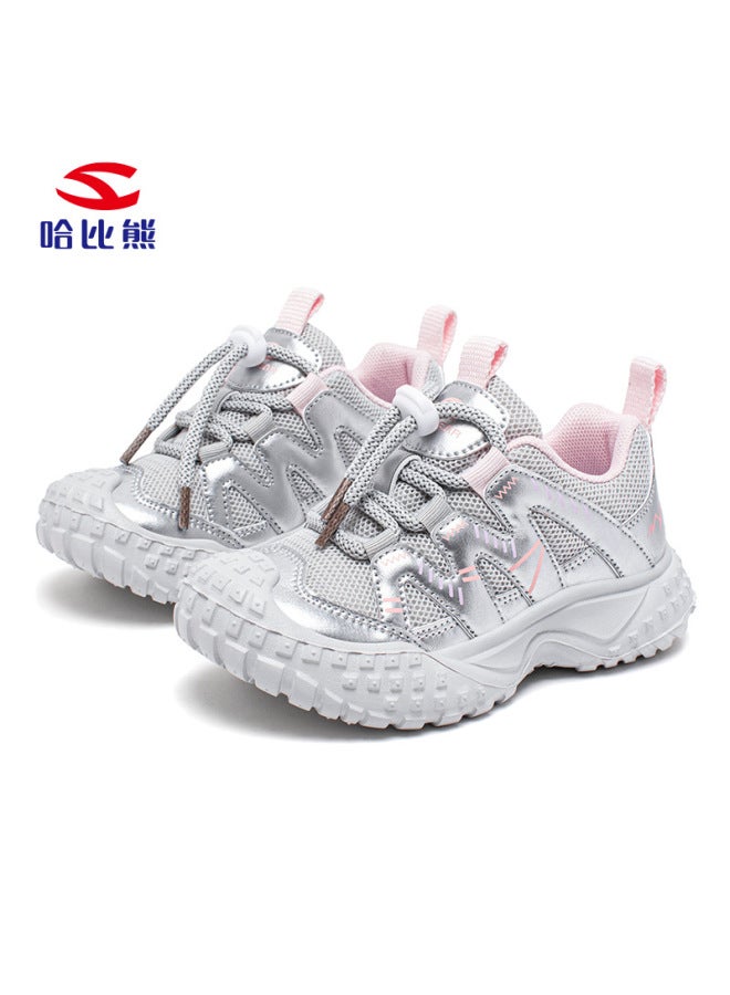 Habib Bear Double Mesh Boys' Shoes, Sports Shoes, Spring And Autumn Tire Sole Casual Shoes, Medium And Large Children's Running Shoes