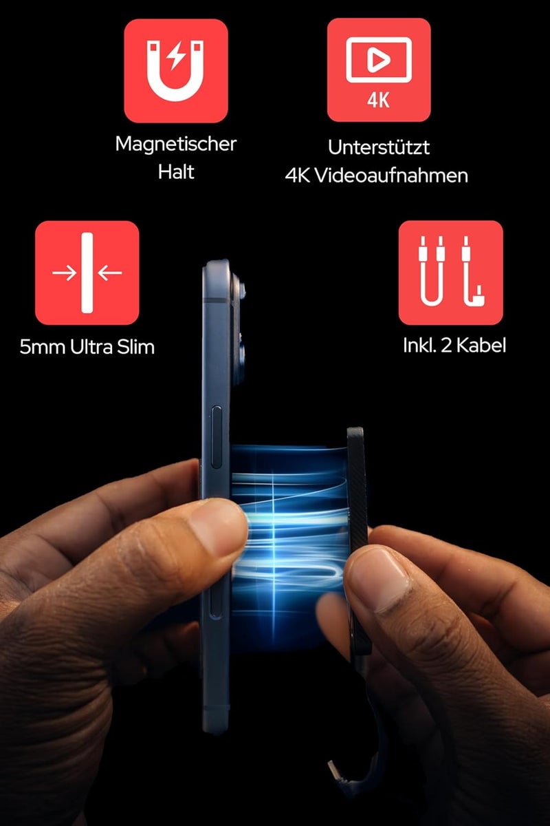 VERBATIM Snapback SSD UltraSlim 512GB, Magsafe, External Hard Drive, Supports Apple ProRes 4K, USB 3.2 Gen 2x2, up to 2050MB/s Read/Write, External SSD with Cable for iPhone 17, Android, PC & Mac - Image 2
